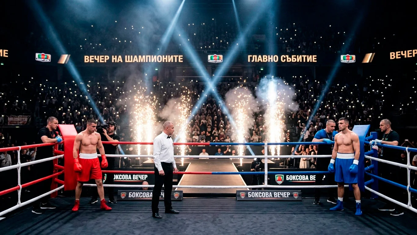 Зрелище около celebrity бокс мач от mega-event