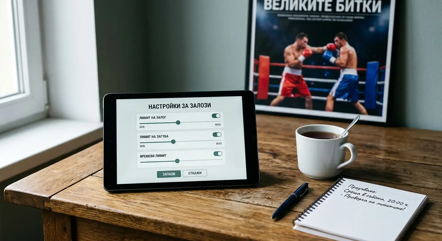 Настройка на лимити за депозит в платформа за бокс залози
