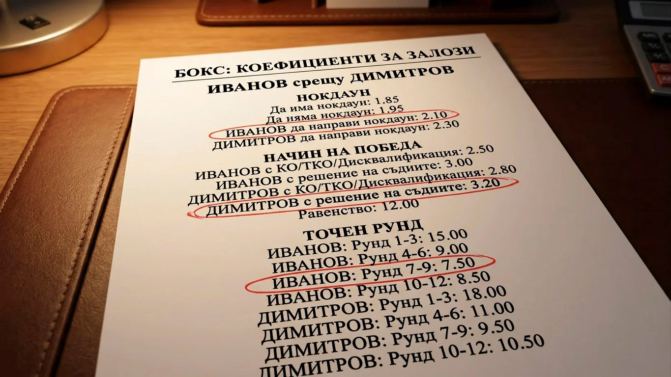Списък prop пазари в бокс — knockdown, метод, точен рунд — подредени по потенциална стойност