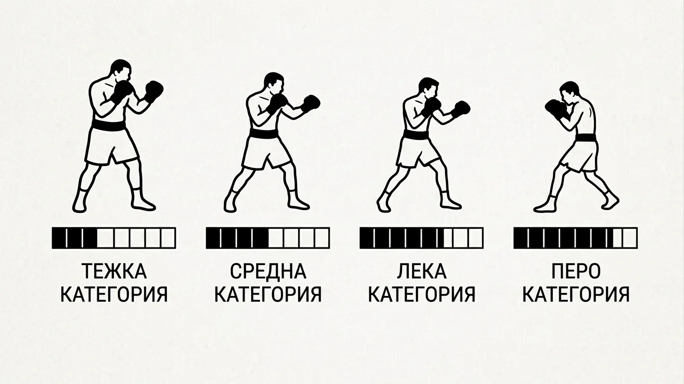 Сравнение на дял на мачовете, стигнали до решение по теглови категории в професионалния бокс